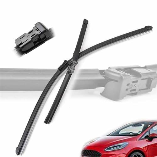 BEFZIMYL Wischerblätter Vorne Für Ford Für Fiesta 7 2018 2019 2020 2021 2022 2023 Windschutzscheibe Windschutzscheibenreinigung Fenster Auto-Regenbürsten 28+14