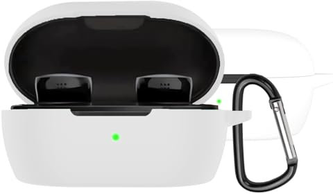 YAODLE Kompatibel mit Bose QuietComfort Earbuds （2024） Schutzhülle Stoßfeste hülle,Mit Karabiner,Anti-Fingerabdruck,Anti-Abrieb（Weiß）