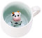 Taza de vaca 3D Animal Taza De Café Con Linda Vaca Interior, Divertido Animal Taza, Taza Hecho A Mano Única, Taza De Té Linda Taza De Regalo