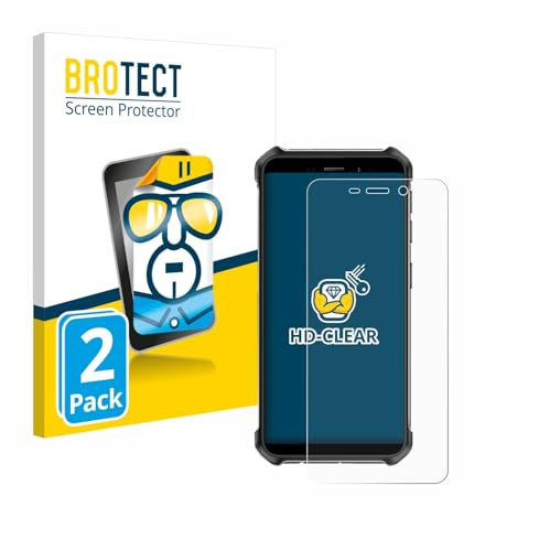 BROTECT Schutzfolie für Ulefone Armor X12 | 2 Stück Transparenter Displayschutz Made in Germany Klare Displayschutz-Folie Clear Einfache Montage Case-Friendly