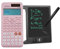 Battery & Solar Scientific Calculator Compatible with FC-991ES Plus 2nd Edition with 4.4 Inch LCD Erasable Writing Tablet, Math Calculator with 417 Function with Notepad for School, Office(Pink)