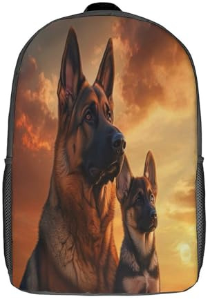kaiyun Chien Schulrucksack Fond de Ciel Coucher de Soleil Druck Schulranzen Kinder 8-16 Jahre Schultasche Jugendliche Rucksack School Bags 17inch
