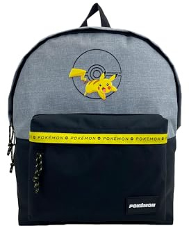 TOYBAGS Schulrucksack Pokemon Pikachu, anpassbar an Trolley, verstellbare Träger für ganztägigen Komfort, gepolsterter Rücken, Laptopfach, 45 x 33,5 x 4,5 cm, bunt, M, Casual