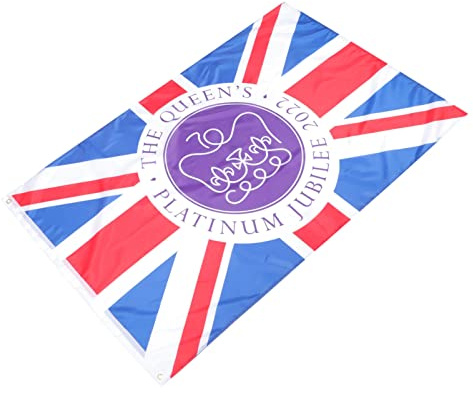 Toddmomy Queen Flag Thronbesteigung Von Ii Outdoor Deko Für Patriotische Feiern Und Jubiläumsdekoration