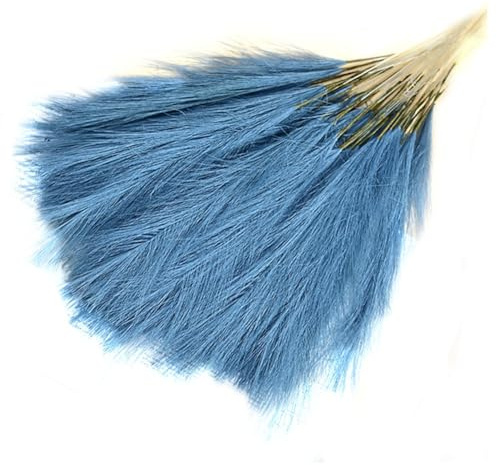 PAGJHRFJG Artificial Pampas Bouquet Artificial Pampas Grass 16.9 Inch Pampas Grass Boho Decor Flower Lake Blue Easy Install Easy to Use