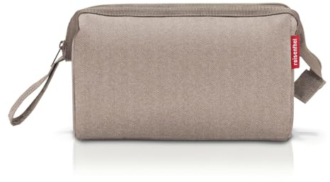 reisenthel travelcosmetic Herringbone Mokka - Starke robuste und praktische Reisekosmetiktasche, Handschlaufe, wasserabweisendes Material