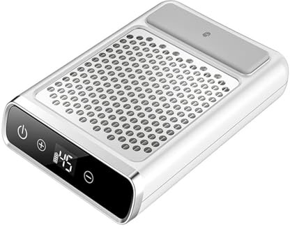 Aspirateur Ongles, Collecteur de poussière d'ongles 80W, ventilateur d'extraction puissant for manucure, batterie intégrée, aspirateur professionnel for ongles, équipement de Salon de manucure