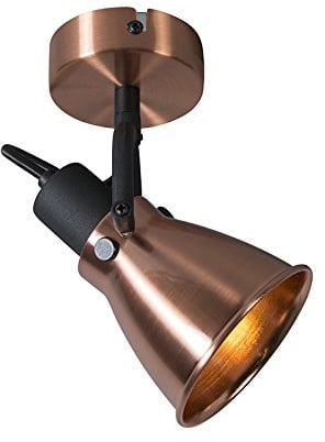 Qazqa jos - Lampada da soffitto/parete Classico - 1 luce - Ø 96 mm - Rame - Design I Rustico - Soggiorno I Camera da letto I Sala da Pranzo I Cucina