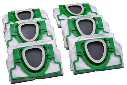 FSProdukte 6 Microvlies Staubsaugerbeutel, 5 lagig, Allergiker geeignet, Premuim Qualität geeignet Vorwerk Kobold VK 200 FP 200 und RB7 Servicestation
