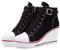 Sneakers Zeppa Donna 35-43 EU Scarpe da Ginnastica Basse Sportive Fitness Tacco Zeppa Scarpe con Zeppa Interna Donna Scarpe da Ginnastica Basse Sportive Fitness Sneakers Zeppa