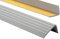 Nez de marche profil d’angle PVC autoadhésif 41x25mm antidérapant, d'escalier-protection, bande de bordure, 180cm, Gris