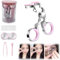 Contact Lens Applicator Tool,Color Contact Lenses Wearing Aids,Contacts Lens Helper,Eye Contact Removal Tweezers,Eye Opener with Contact Lens Case,Contact Lenses Remover and Insertion Tool (Pink)