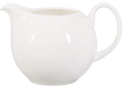 Buchensee Milchkännchen aus Fine Bone China Porzellan, weiß