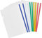 10 Stück Klar A4 Slide Binder Ordner mit Schiebe Bar, Kunststoff Clip Bar-Dateien Bericht Abdeckungen, Datei Ordner Organizer Binder für Zuhause Schule Büro Dokumente Klassifizierung (5 Farben)