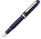 PLATINUM Japanischer Füllfederhalter #3776 Century Gold Trim Chartres Blue C/Blau/ 0,54-0,64 mm/Handgefertigt/Feder aus 14-Karätigem Gold/mit Geschenkbox/Füllhalter, PNB15000-51C