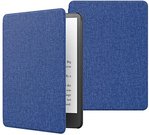 MoKo Funda para Kindle Paperwhite 11ª Generación (Modelo 2021) 6.8, PU Cubierta Carcasa PC Estilos Niños para Kindle Paperwhite Edición de Firma, Auto Reposo/Estela, Índigo