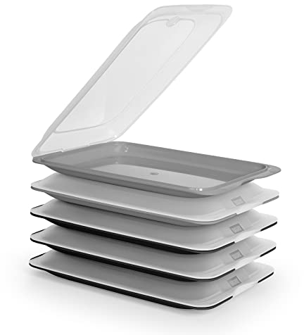 TATAY 1180001 - Wurstbehälter Fresh System, Fünf Einheiten Enthalten, Maßnahmen 17 x 3.2 x 25.2 cm (5X Grau)