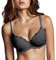 LORMAR 1 Pezzo Reggiseno Donna Frizzante Plunge in Pizzo con Ferretto - Coppa B - C - D, Nero 4B