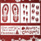 Schablonen Weihnachten Fenster, Schneespray Schablonen, Weihnachtsschablonen, Schablonen für Schneespray, Schablonen Fenster Weihnachten für Fenster Sprühen, Wand DIY, Scrapbooking