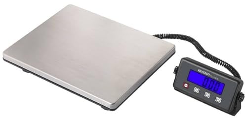VOLTCRAFT PLS-220S Plattformwaage Wägebereich (max.) 200 kg Ablesbarkeit 50 g batteriebetrieben, netzbetrieben Edelstah