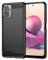 Coque pour Xiaomi Redmi Note 10 / Redmi Note 10s Étui de protection Antichoc Silicone Noir Résistant à l'absorption des Chocs Design Fibre de Carbone Housse Élégant Fine [Recharge Sans Fil]