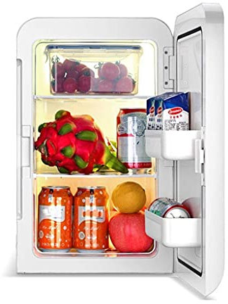 Réfrigérateur de Voiture-Mini réfrigérateur 20L Dual-Core Mute CNC Display Reefer Cooler Box-Gold (Home Office and Car Use) pour Voitures et camions