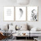 CULASIGN 3er Poster Set Schwarz Weiß Gefiederte Eule und Zitate zur Inspiration, Wandbilder Moderne Bilder Set OHNE Rahmen, Home Deko für Schlafzimmer und Wohnzimmer (50x70cm)