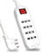 V-TAC Ciabatta Multipresa Elettrica con Interruttore e Cavo da 1,5 Metri - 4 Prese 10/16A Bipasso 2P+T - Con Spina 16A - Presa Elettrica per Casa, Ufficio, Negozio - Colore Bianco