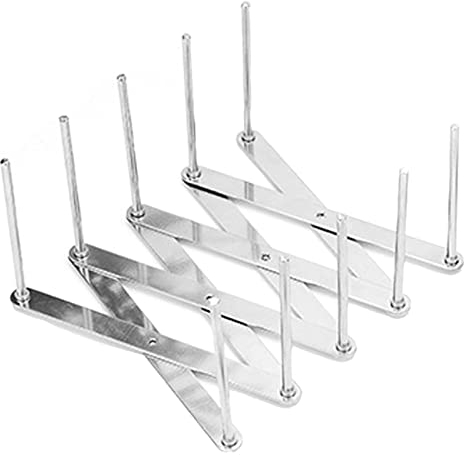 Escurridor de Platos de Acero Inoxidable, Organizador de Escurridor de Utensilios Telescópico, Escurridor de Platos Antideslizante a Prueba de Herrumbre para Cocina