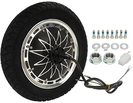 12-Zoll-Radnabenmotor 48-72 V 1000-5000 W Elektrofahrrad Bürstenloser Naben-Hinterradmotor mit Vakuumreifen für Elektro-Motorradroller
