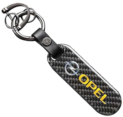 RIKCAT Auto schlüsselanhänger, für OPEL Grandland X Mokka X Zafira C Schlüsselanhänger Zubehör Autoschlüssel Dekor Unisex personalisiertes Geschenk,A-As Shown