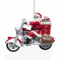 Kurt Adler Old Guys Rule Motorrad-Weihnachtsmann Ornament, Kunstharz, 11,4 cm