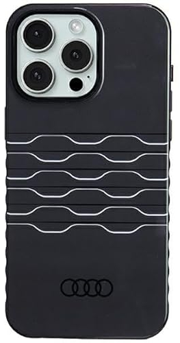 Audi IML Case Hülle für iPhone 15 Pro Max 6.7 Schwarz hardcase AU-IMLMIP15PM-A6/D3-BK