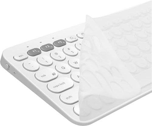 kwmobile Keyboard Cover Compatible with Logitech K380 - Keyboard Cover US English QWERTY - Transparent