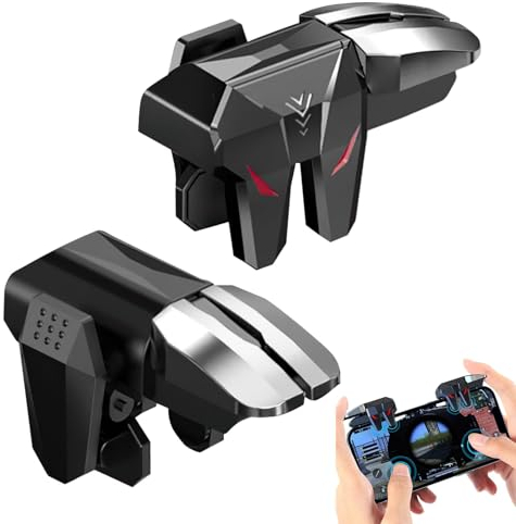 Mobile Gaming Controller Phone Trigger Game Joystick L2R2 Shoot Sensitive Joystick Gaming Gadgets Aim Fire Game Phone Button Empfindlichen Ziel Feuerauslösern für PUBG Kompatibel mit Android IOS