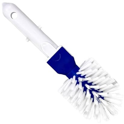 Spazzola per lo scarico della piscina - Spazzola per la pulizia della piscina interrata | Spazzola rotonda per piscina ad angolo e gradino | Spazzola per angolo da bagno per piscina interrata | Spazzo