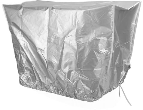 Aladeno Housse de climatisation pour unitésextérieur - Coupe-vent et imperméable - Protection AC pour meubles de terrasse - Simple (86 x 35 x 60'