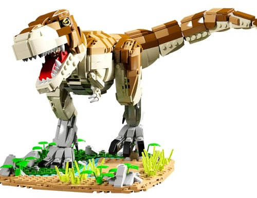 Tyrannosaurus Rex Dinosaurier Bausteine Bausatz, Dino World Park Klemmbausteine Spielzeug Set für Jungen, Mädchen, Erwachsene, Jugendliche, Oder Dinosaurier Enthusiasten, Tier Baukasten (1228 PCS)