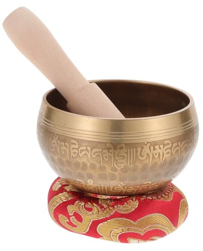 Abaodam Klangschale – Zen-garten-ornamente Für Draußen Buddhistisches Meditations-klangschalen-set Mit Holzstab