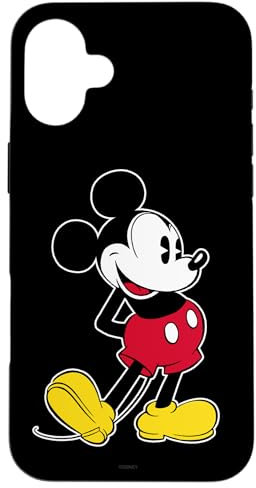 iPhone 16 Plus Disney Mickey Mouse Classic Pose Black Case