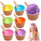 Wedhapy Ice Cream Cups Ice Cream Bowls with Spoons 6 Set 6 Color Adorable Ice Cream Cups Dual Layer PP Ice Cream Bowls for Ice Cream Party Favors, Decorations