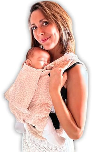 Amarsupiel - Babytrage Ergonomisch Neugeborene - Bequem und Einfach Anzupassen - Tragetuch für Neugeborene aus Baumwolle - Organisch & Atmungsaktiv - Kindertrage Rucksack (Wild Pink)