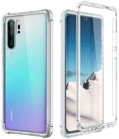 NWNK13 For Huawei P30 Pro Clear Case Slim Fit Front & Back 360° Case Built-in Screen Protector Full Body Silicone Gel Mobile Phone Cover for P30Pro
