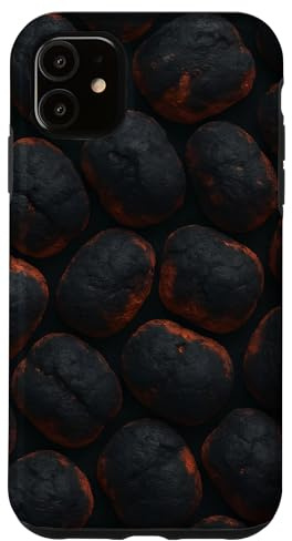 Glowing Charcoal Briquettes for Grillmasters and Smokers Case for iPhone 11