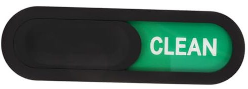 LRXIYODE Imán para Lavavajillas Doble Cara Señal Magnética Limpia y Sucia Diseño Ovalado Negro con Rojo y Verde Accesorios Resistentes para Cocina y Lavandería Indicador Práctico y Duradero