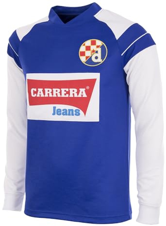 COPA - Retro Fußballtrikot Herren - GNK Dinamo Zagreb 1990 - Blau - 50% Baumwolle – 50% Polyester - Größe L