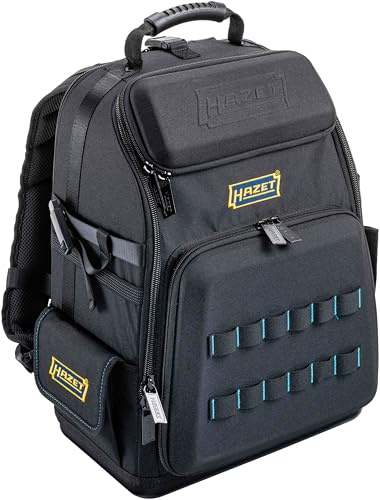 HAZET Werkzeug-Rucksack 191R-1, Werkzeug Rucksack, leer, Länge 390 mm | Länge 390 mm, Breite 290 mm, Höhe 510 mm, 3040 g, L x B x H: 390 mm x 290 mm x 510 mm, Antrieb 100070 Schrank , Koffer,