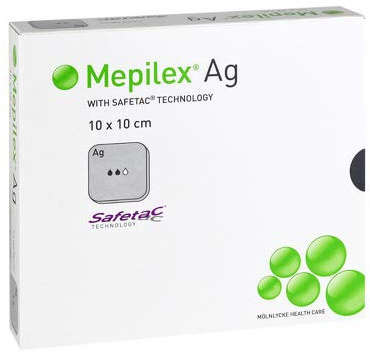 MEPILEX AG 10X10CM STERIL GHA