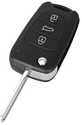 PHONILLICO Autoschlüssel Ersatz Fernbedienung Schlüssel Für Cle Hyundai i10 i20 ix20 i30 ix35 i40 Schlüsselanhänger Flip mit 3 Tasten Klinge