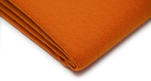 Acrylic Craft Felt Fabric, 20 Color Options, Sold by the Metre (Orange)